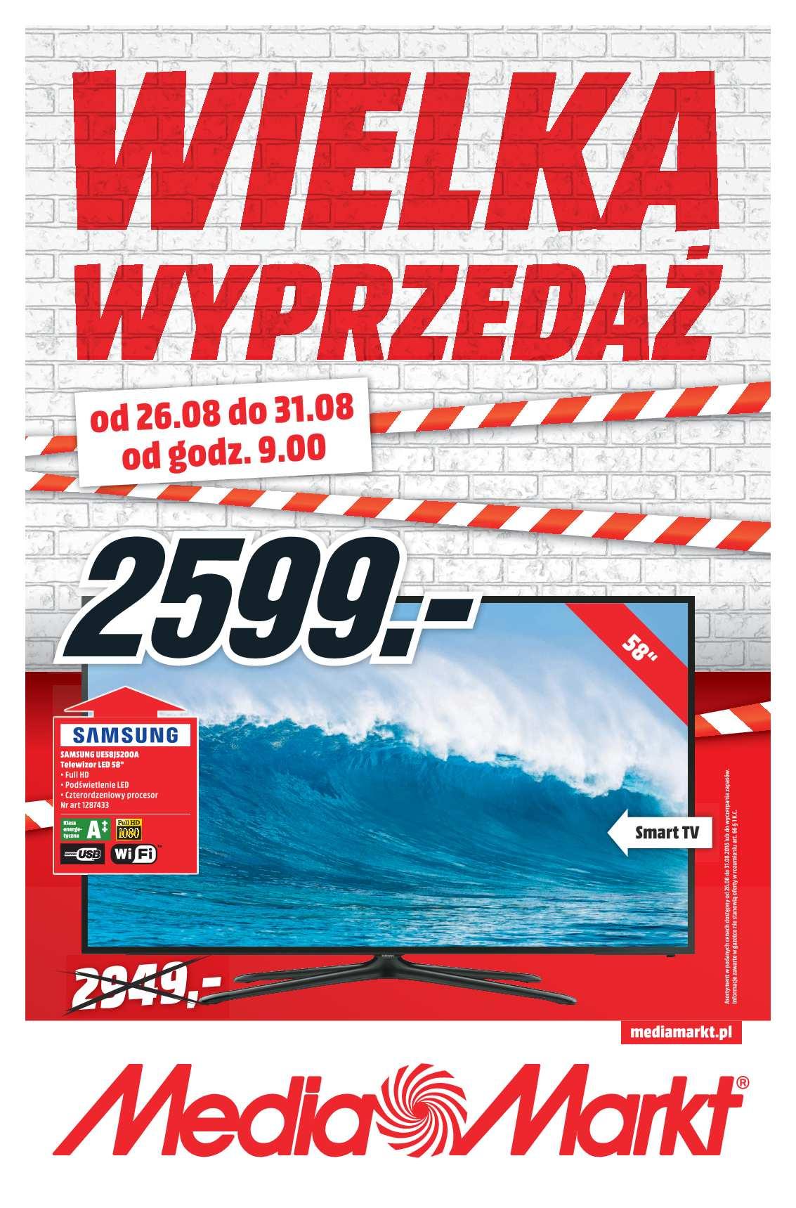 Gazetka promocyjna Media Markt do 31/08/2016 str.1