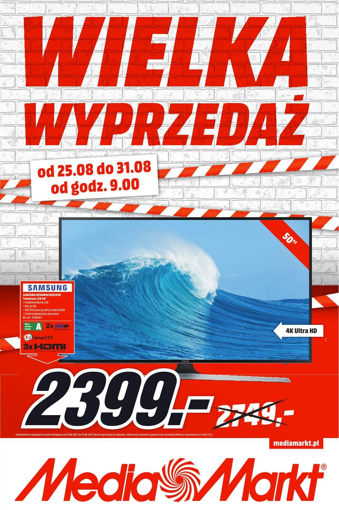 Gazetka promocyjna Media Markt do 31/08/2017 str.0