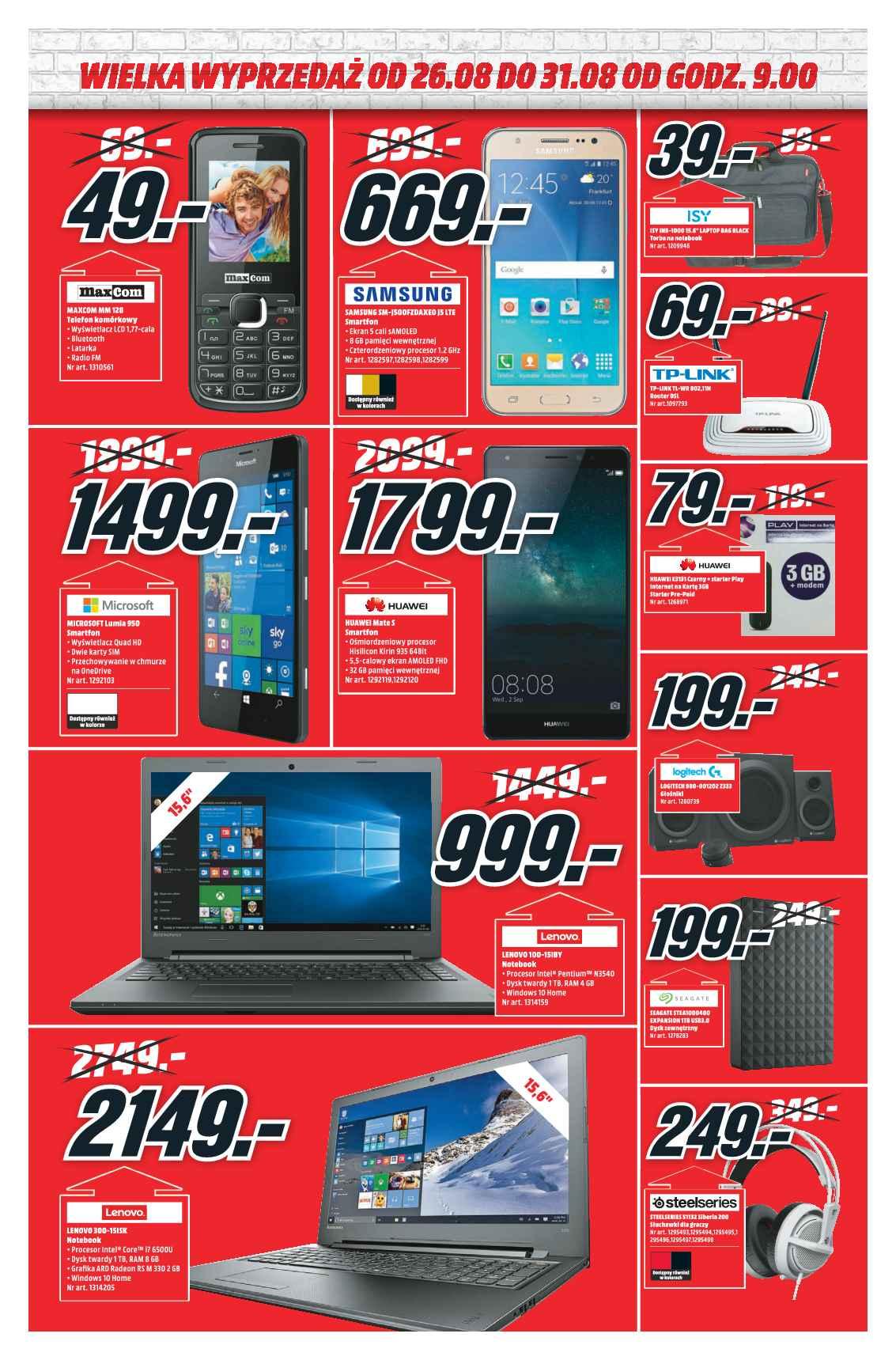 Gazetka promocyjna Media Markt do 31/08/2016 str.7