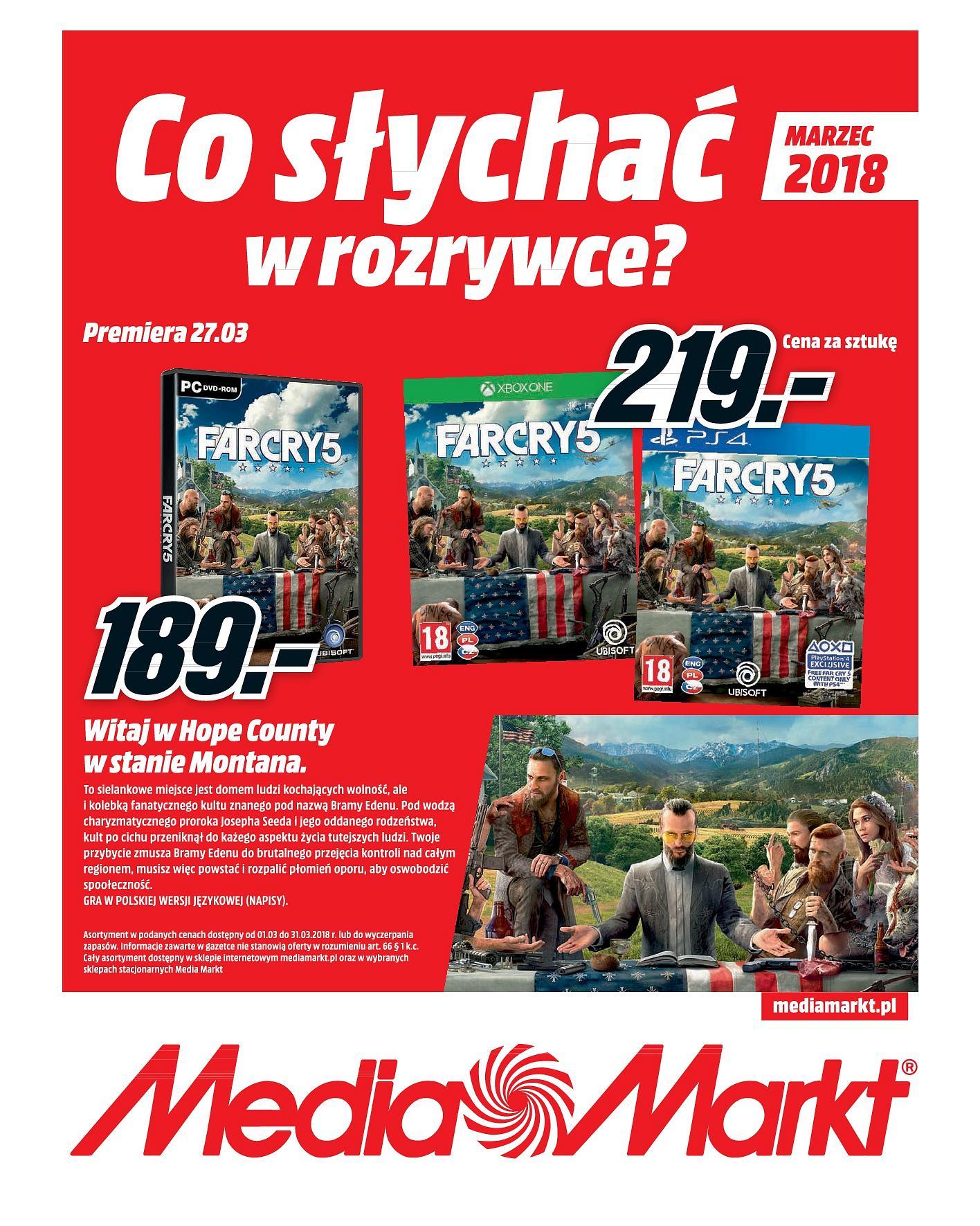 Gazetka promocyjna Media Markt do 31/03/2018 str.1