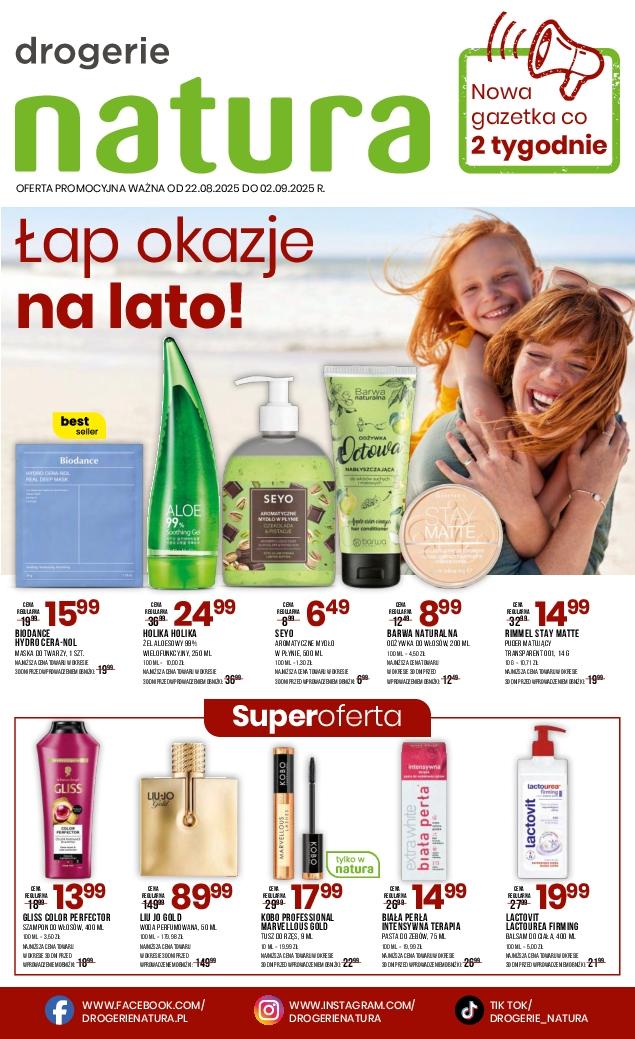 Gazetka promocyjna Drogerie Natura do 02/09/2025 str.1