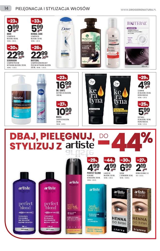 Gazetka promocyjna Drogerie Natura do 06/10/2021 str.14