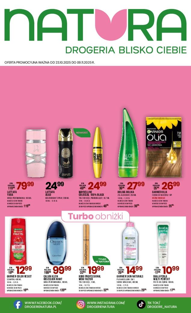 Gazetka promocyjna Drogerie Natura do 09/11/2025 str.1