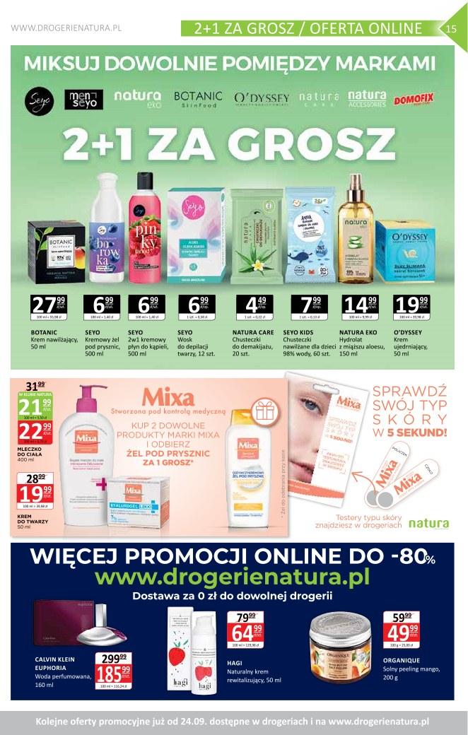 Gazetka promocyjna Drogerie Natura do 23/09/2020 str.15