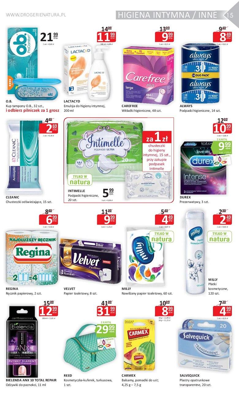 Gazetka promocyjna Drogerie Natura do 18/07/2018 str.15