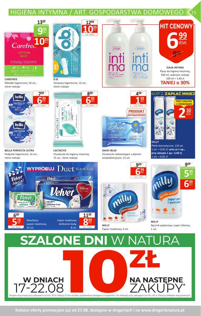 Gazetka promocyjna Drogerie Natura do 26/08/2020 str.15