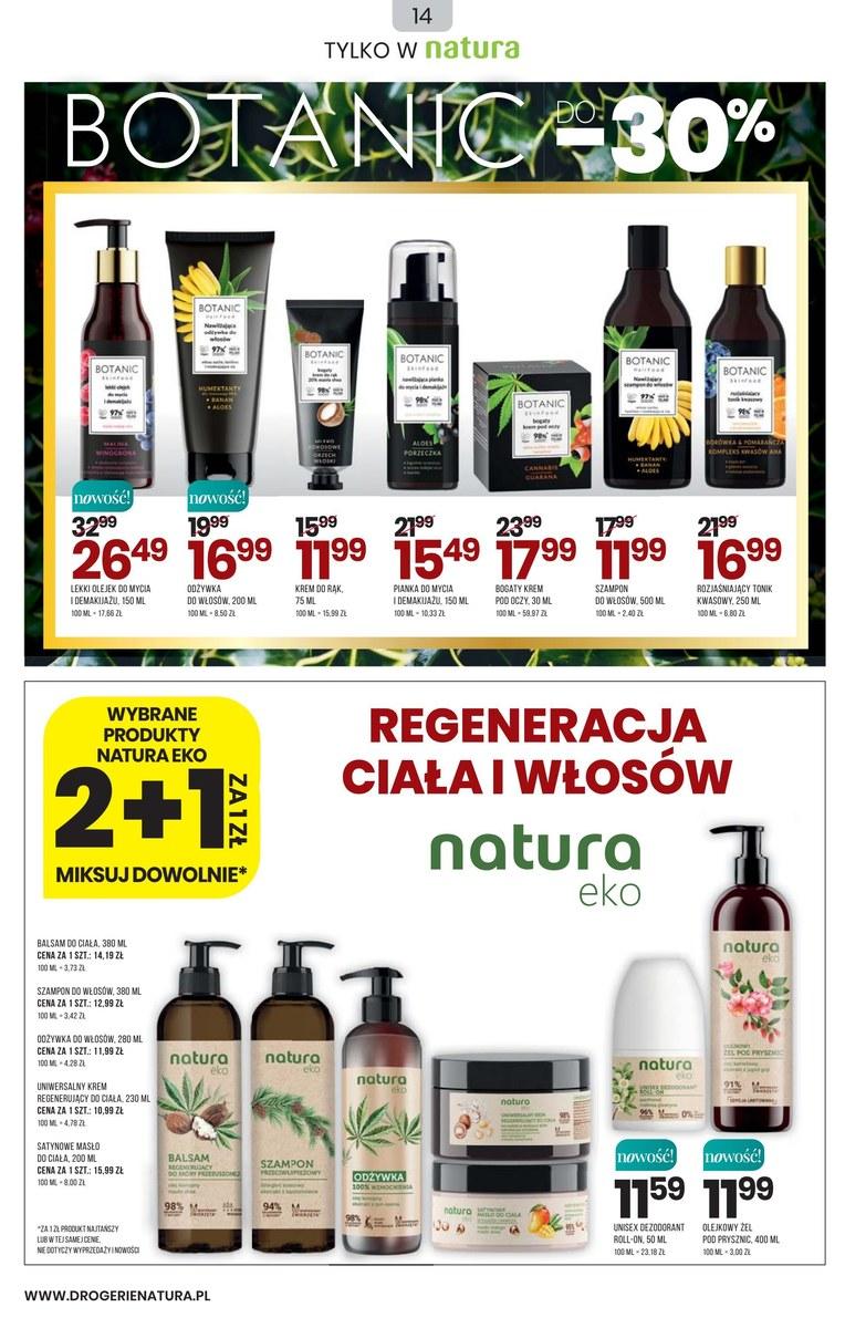 Gazetka promocyjna Drogerie Natura do 30/09/2022 str.14