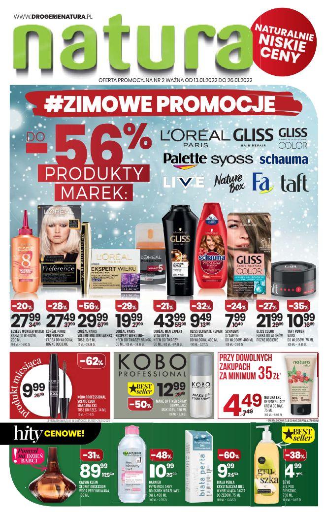 Gazetka promocyjna Drogerie Natura do 26/01/2022 str.0