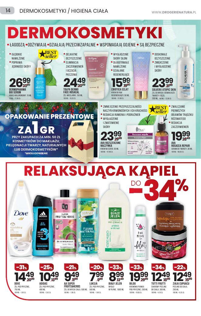 Gazetka promocyjna Drogerie Natura do 29/12/2021 str.14