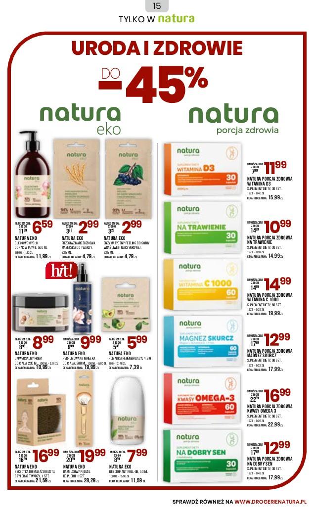 Gazetka promocyjna Drogerie Natura do 31/01/2023 str.15