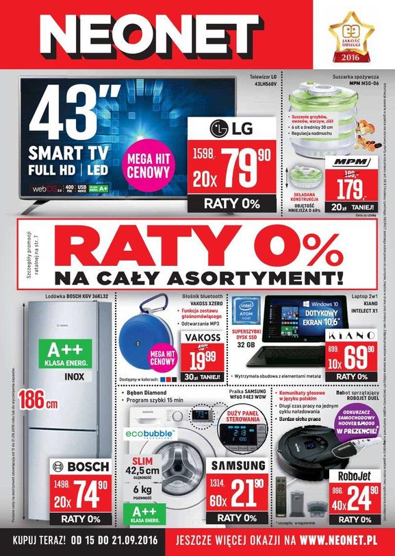 Gazetka promocyjna Neonet do 28/09/2016 str.16