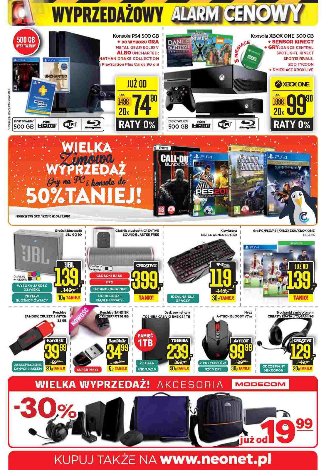 Gazetka promocyjna Neonet do 13/01/2016 str.9