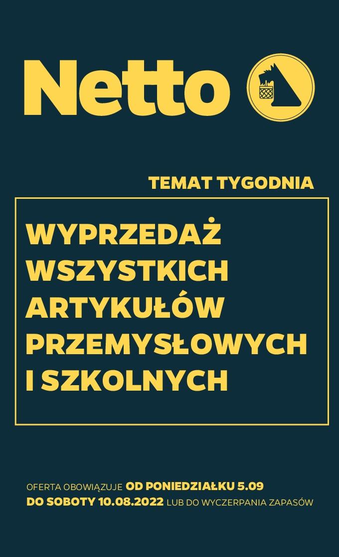 Gazetka promocyjna Netto do 10/09/2022 str.0