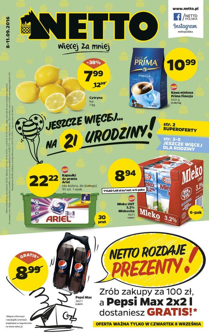 Gazetka promocyjna Netto do 11/09/2016 str.1