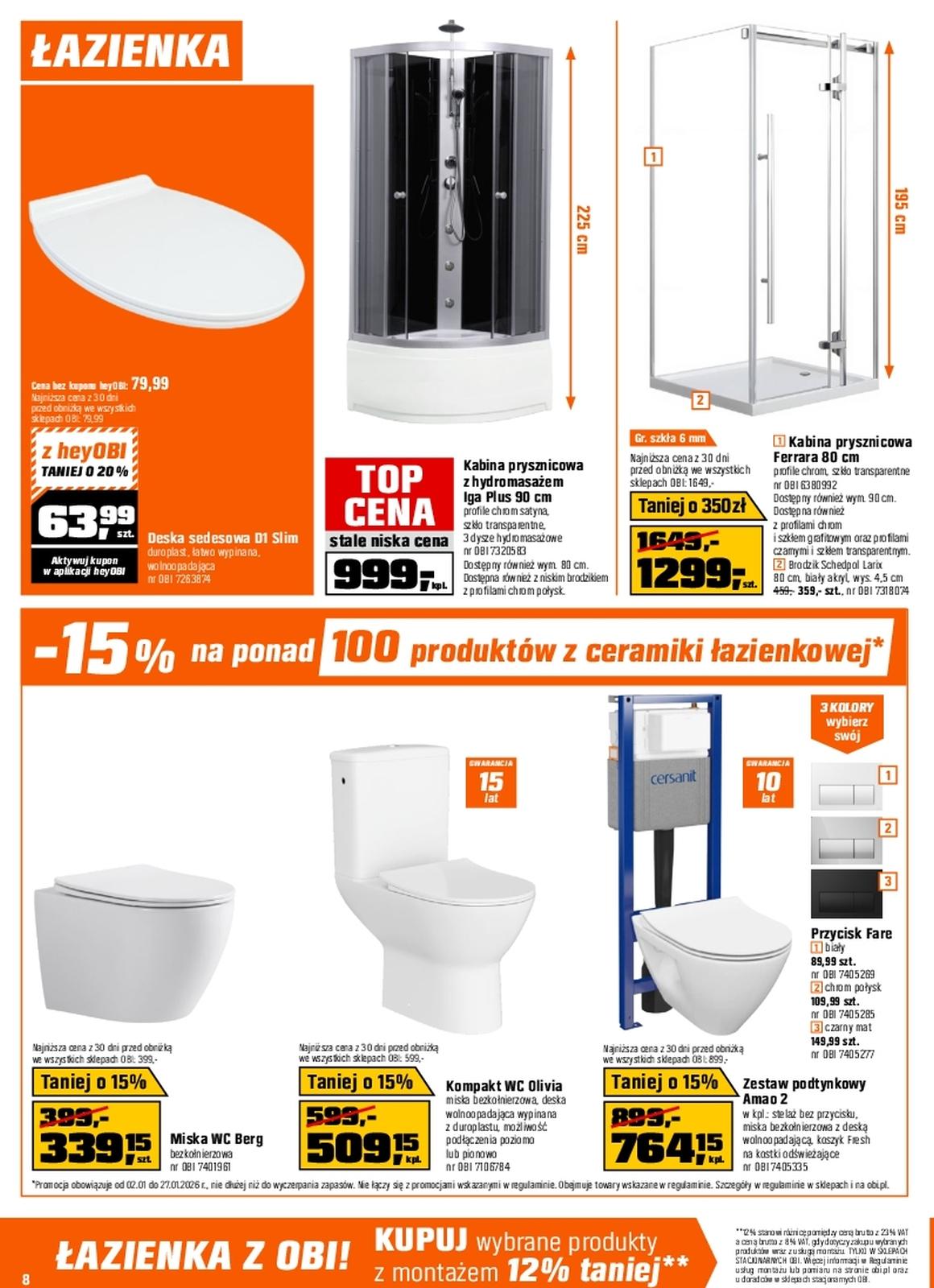 Gazetka promocyjna OBI do 27/01/2026 str.8