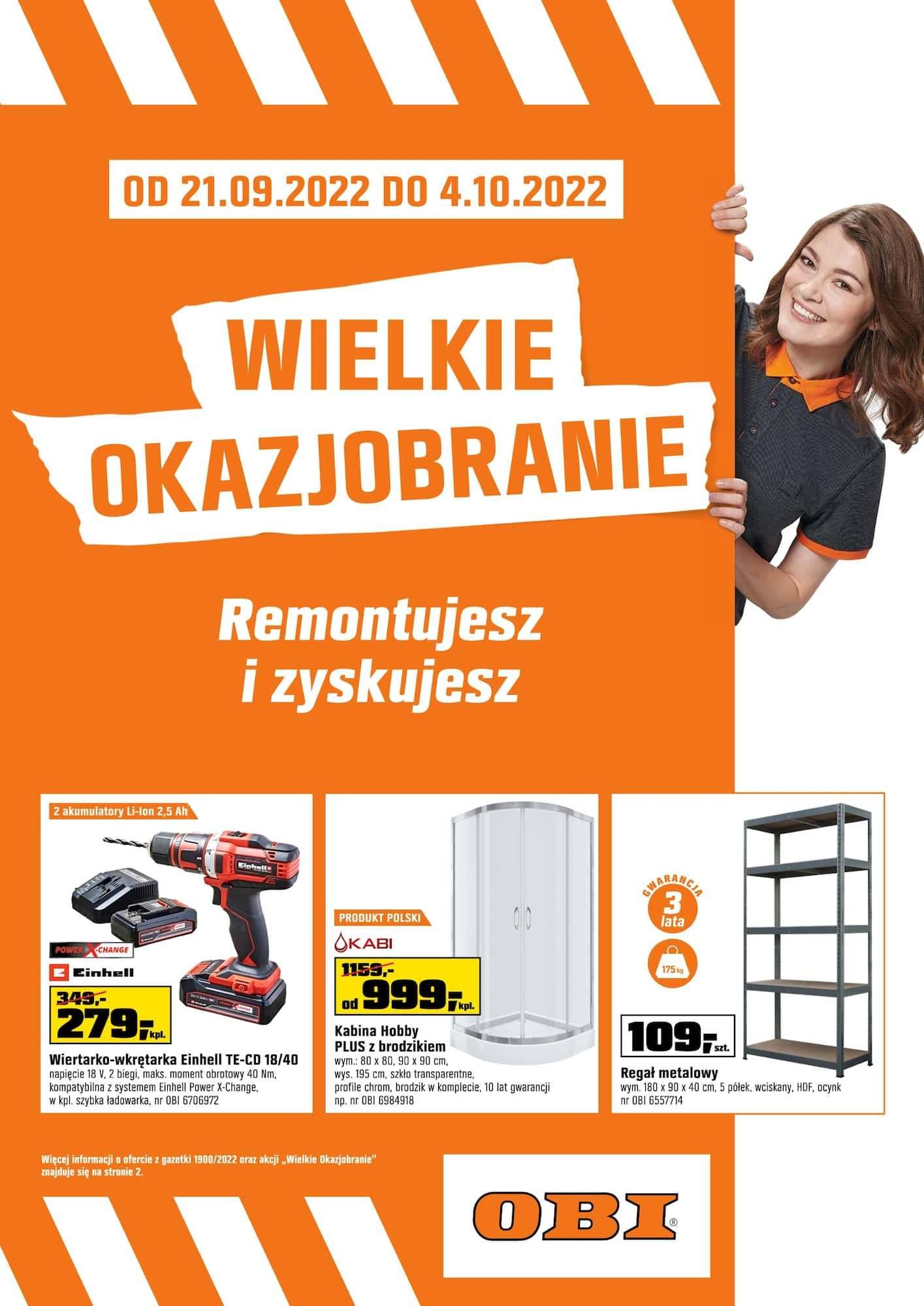 Gazetka promocyjna OBI do 04/10/2022 str.0