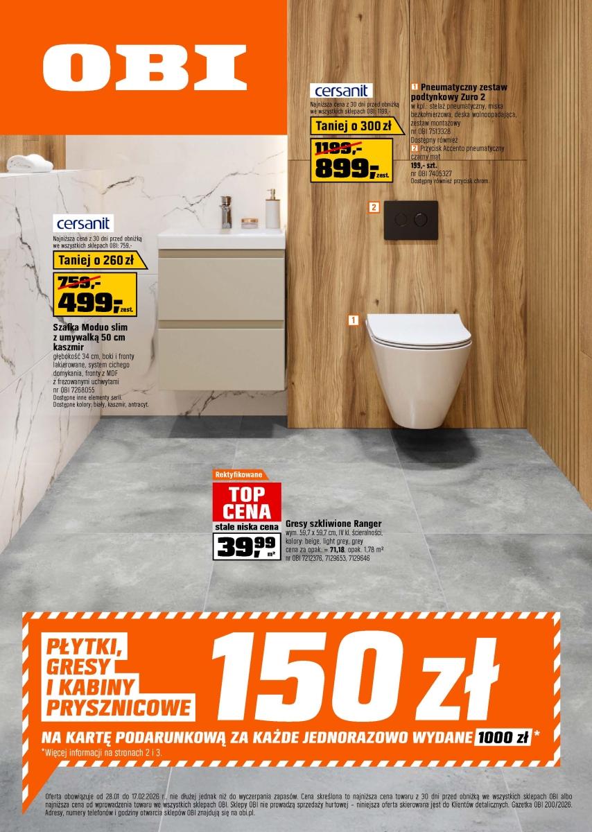 Gazetka promocyjna OBI do 17/02/2026 str.1