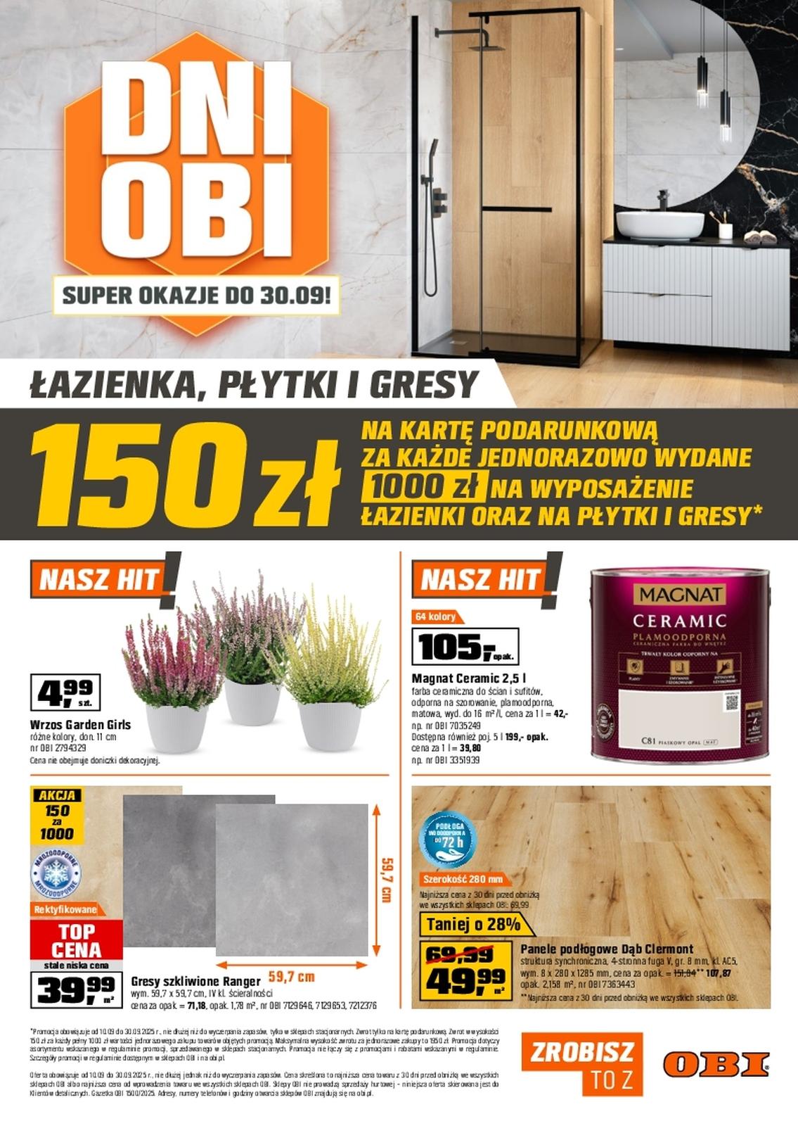 Gazetka promocyjna OBI do 30/09/2025 str.1