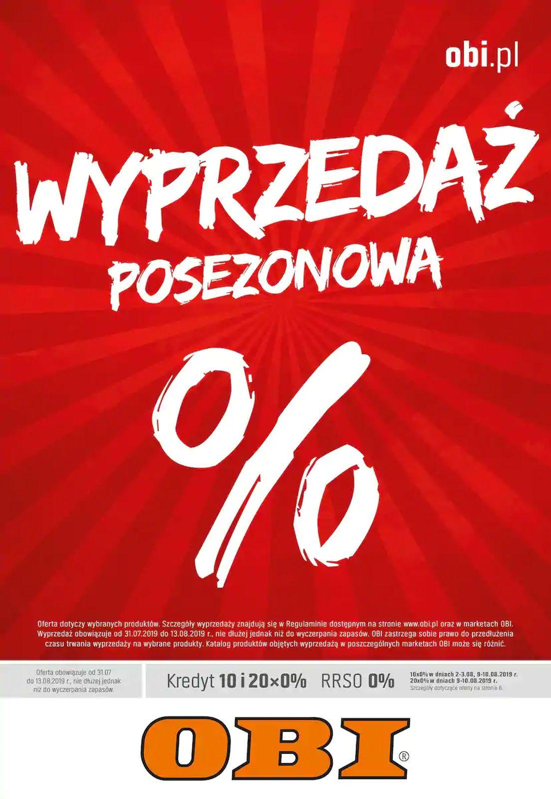 Gazetka promocyjna OBI do 13/08/2019 str.0