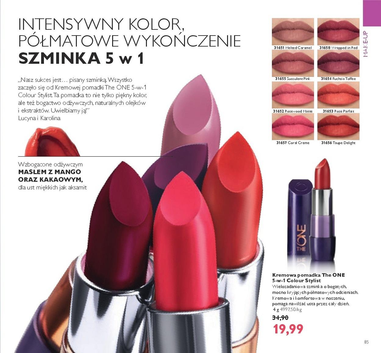 Gazetka promocyjna Oriflame do 06/11/2017 str.85