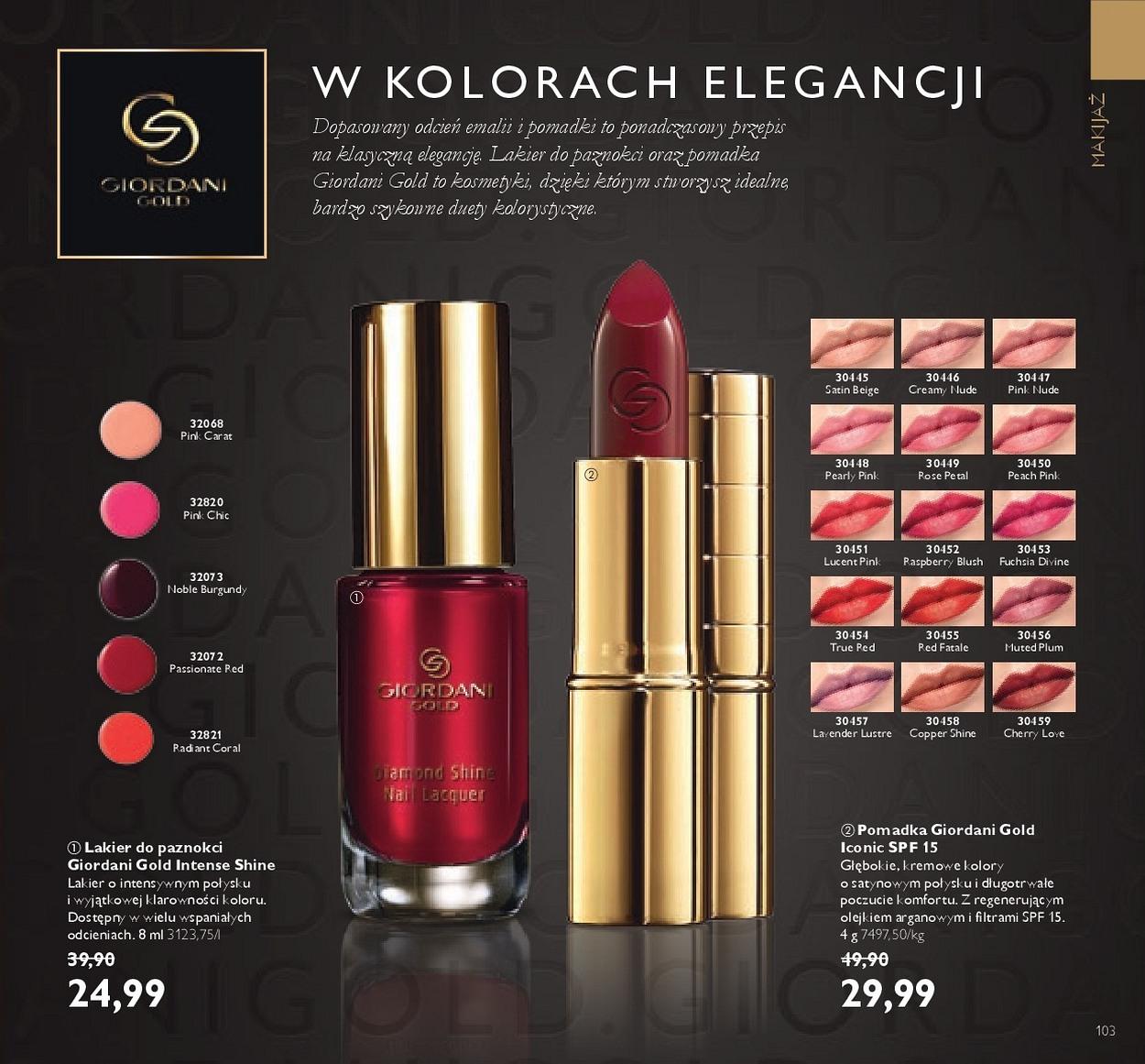 Gazetka promocyjna Oriflame do 06/11/2017 str.103