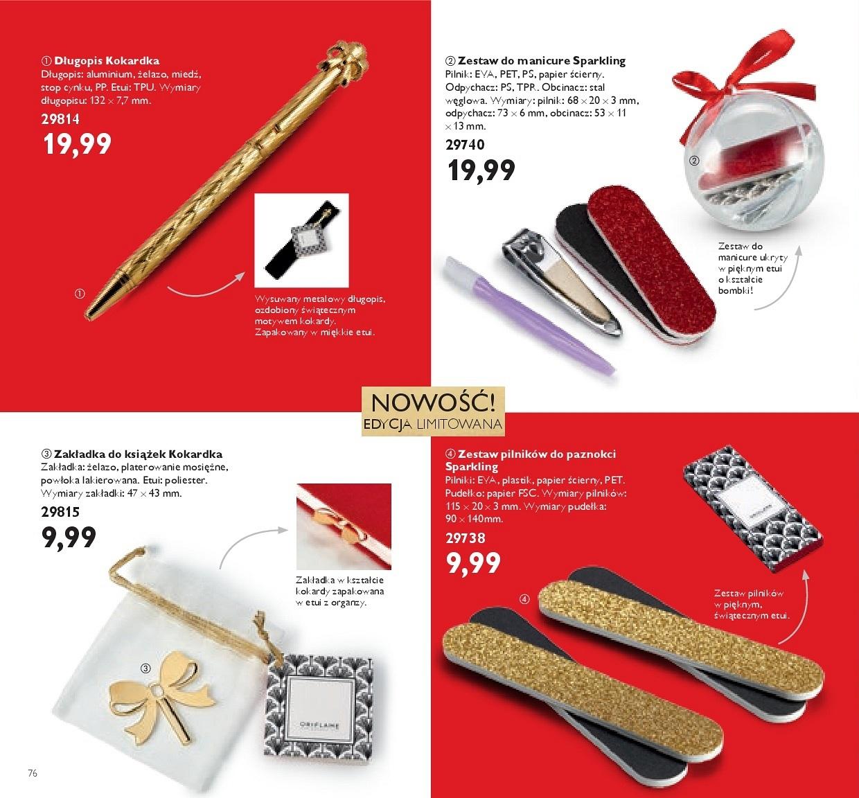 Gazetka promocyjna Oriflame do 18/12/2017 str.76