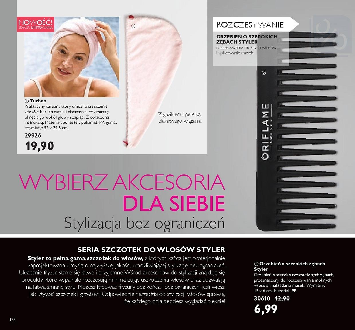 Gazetka promocyjna Oriflame do 09/04/2018 str.138