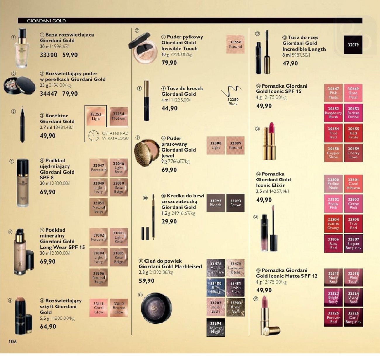 Gazetka promocyjna Oriflame do 03/09/2018 str.106