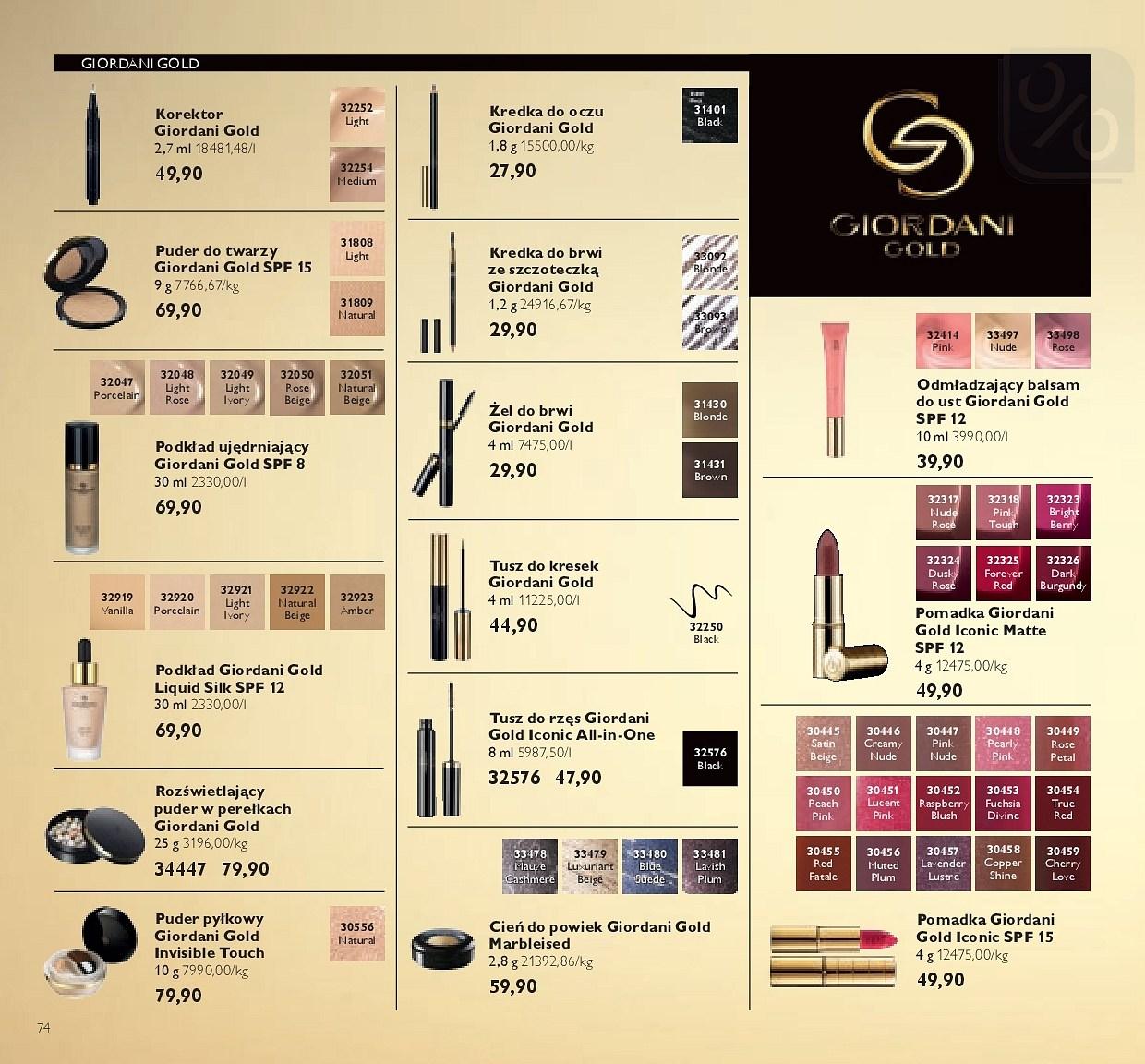 Gazetka promocyjna Oriflame do 09/04/2018 str.74