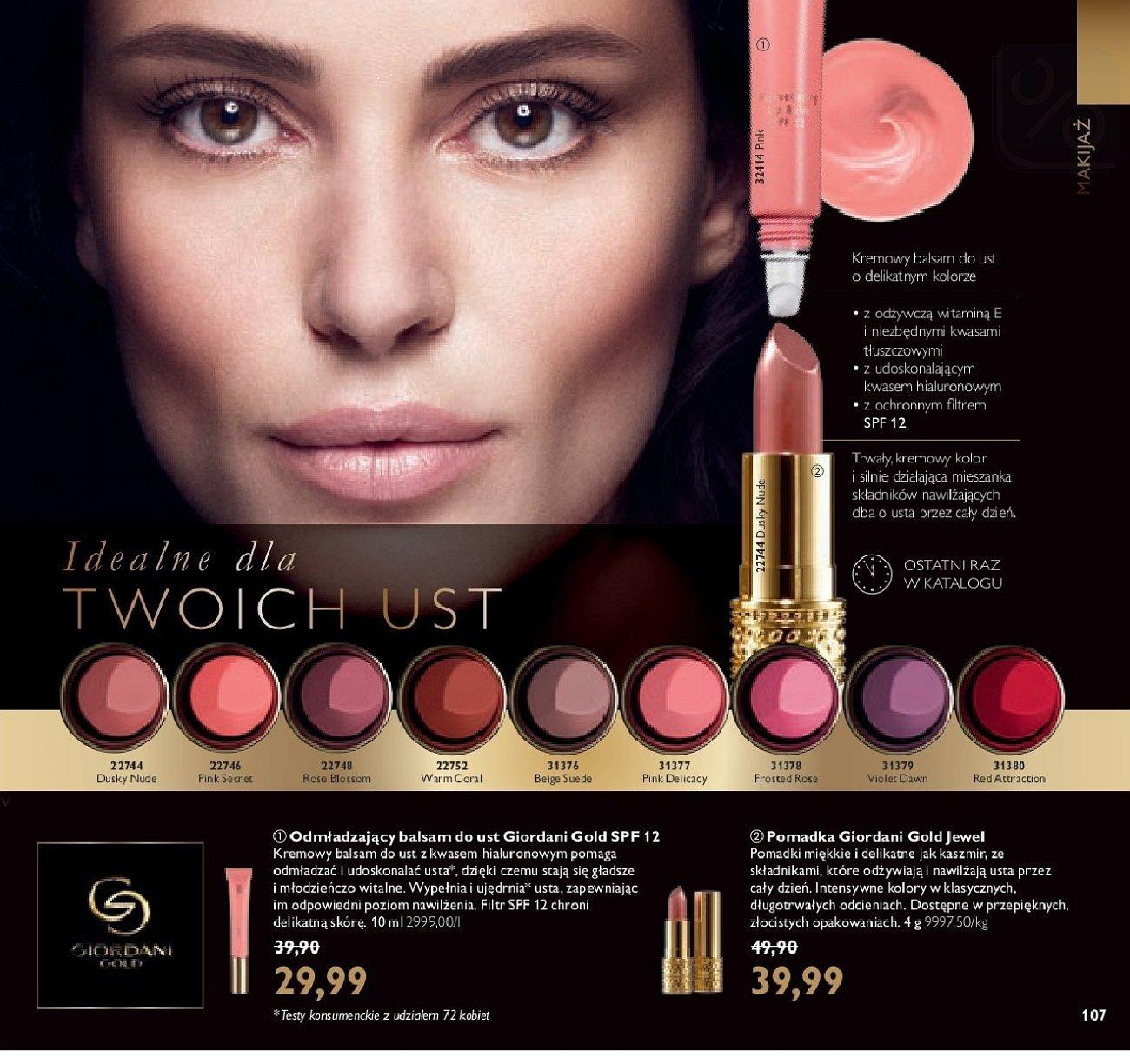 Gazetka promocyjna Oriflame do 03/09/2018 str.107