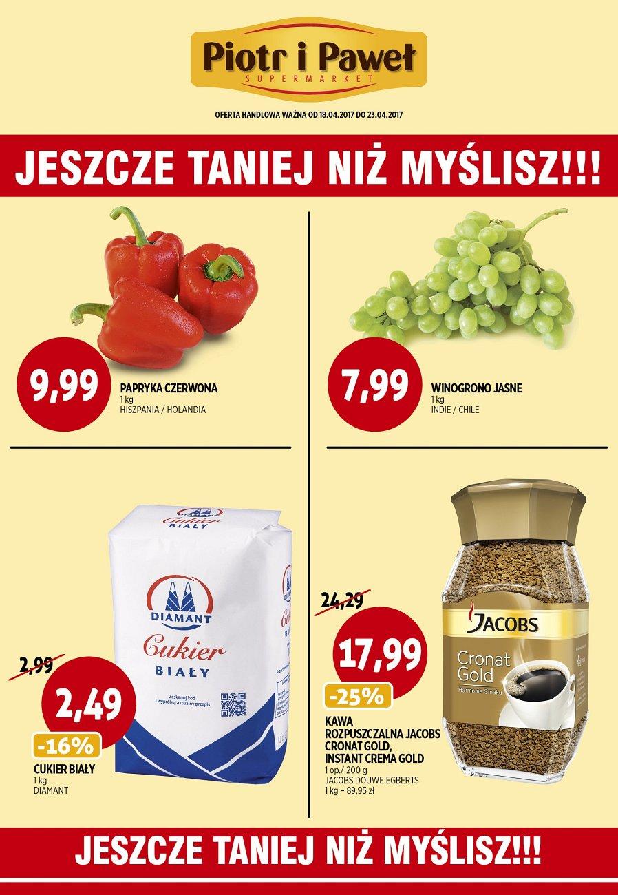 Gazetka promocyjna Piotr i Paweł do 23/04/2017 str.1