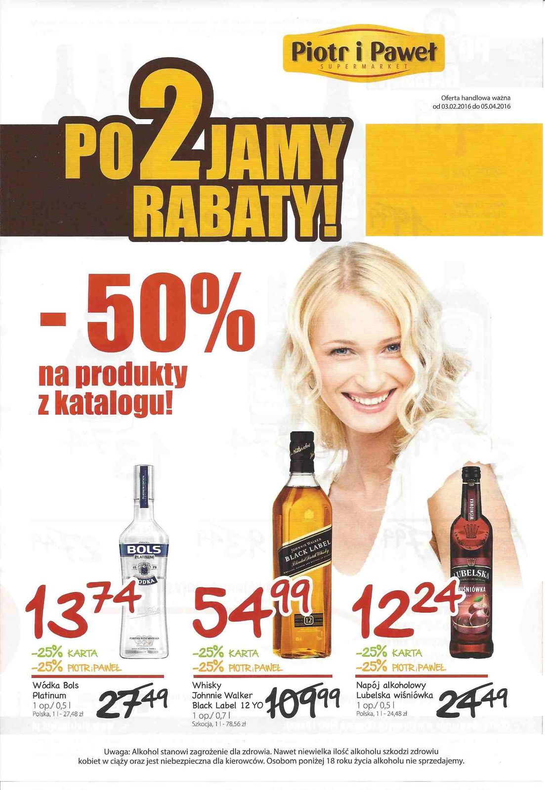 Gazetka promocyjna Piotr i Paweł do 05/04/2016 str.0