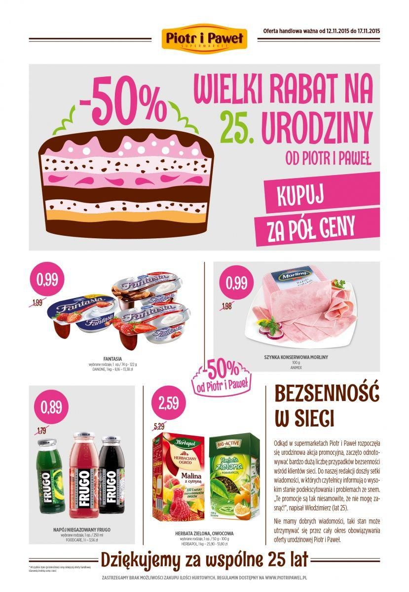 Gazetka promocyjna Piotr i Paweł do 17/11/2015 str.5