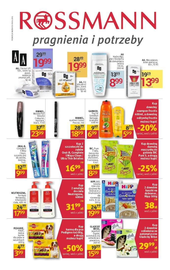 Gazetka promocyjna Rossmann do 19/04/2016 str.0