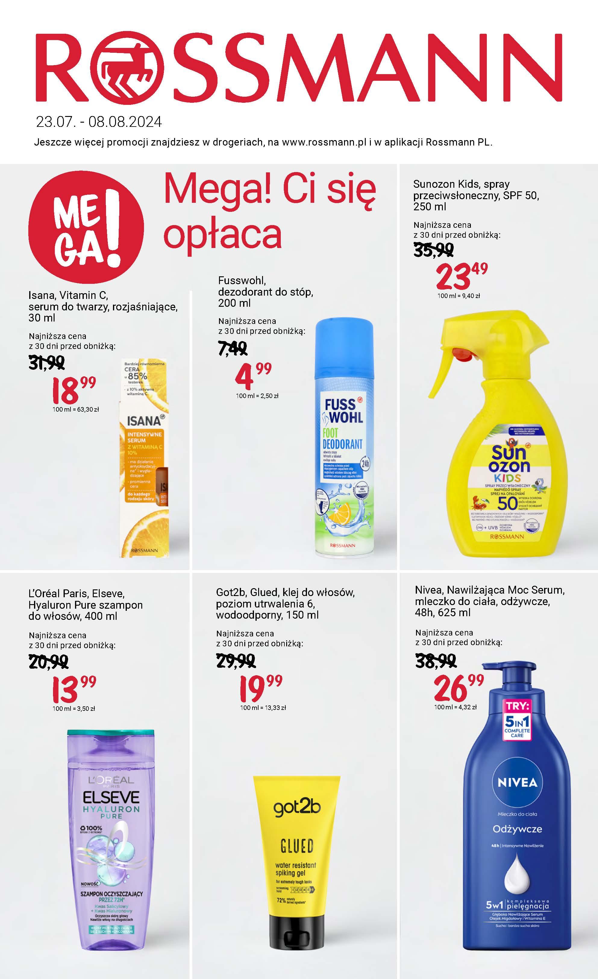 Gazetka promocyjna Rossmann do 08/08/2024 str.1