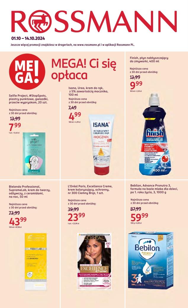 Gazetka promocyjna Rossmann do 14/10/2024 str.1