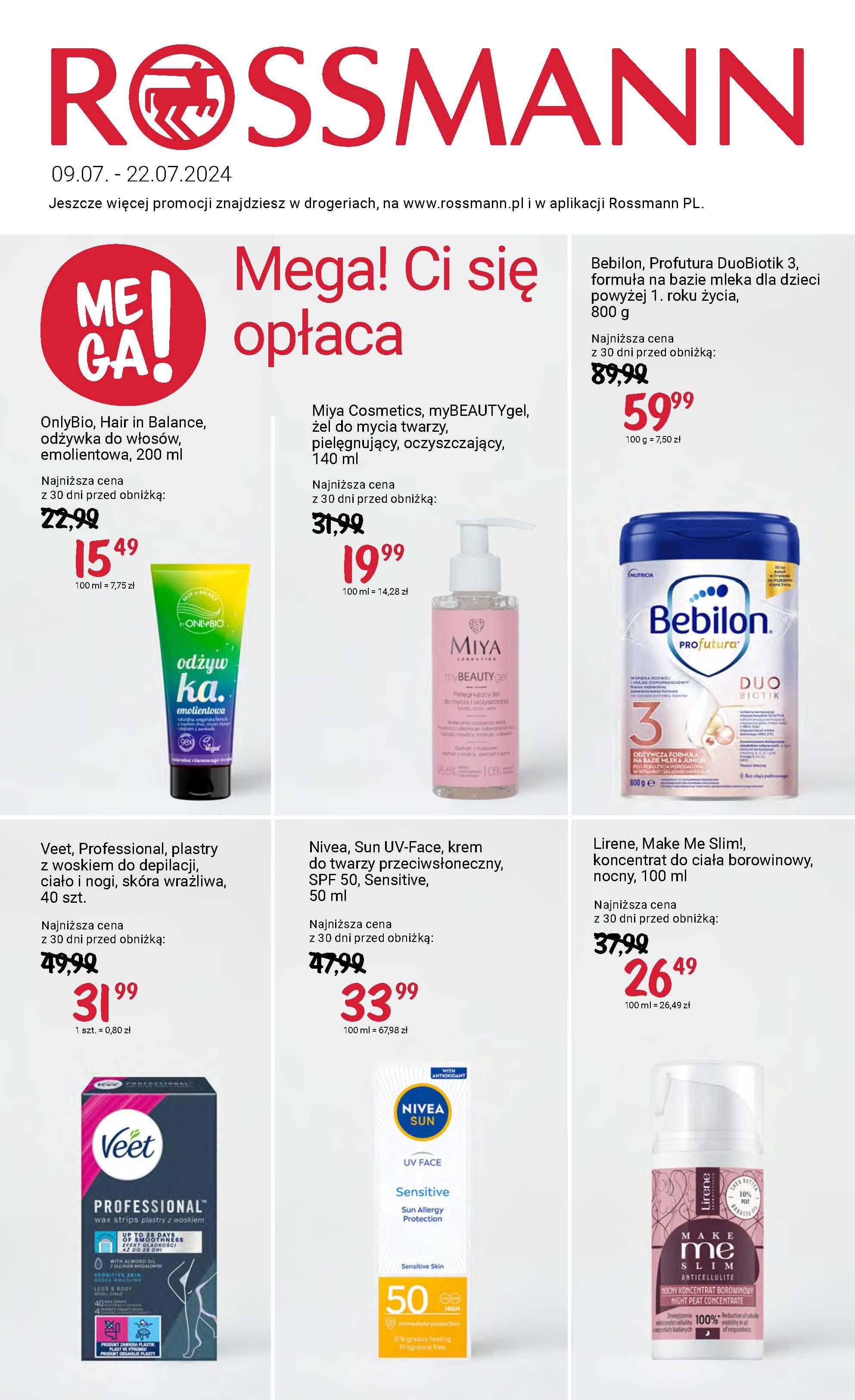 Gazetka promocyjna Rossmann do 22/07/2024 str.1