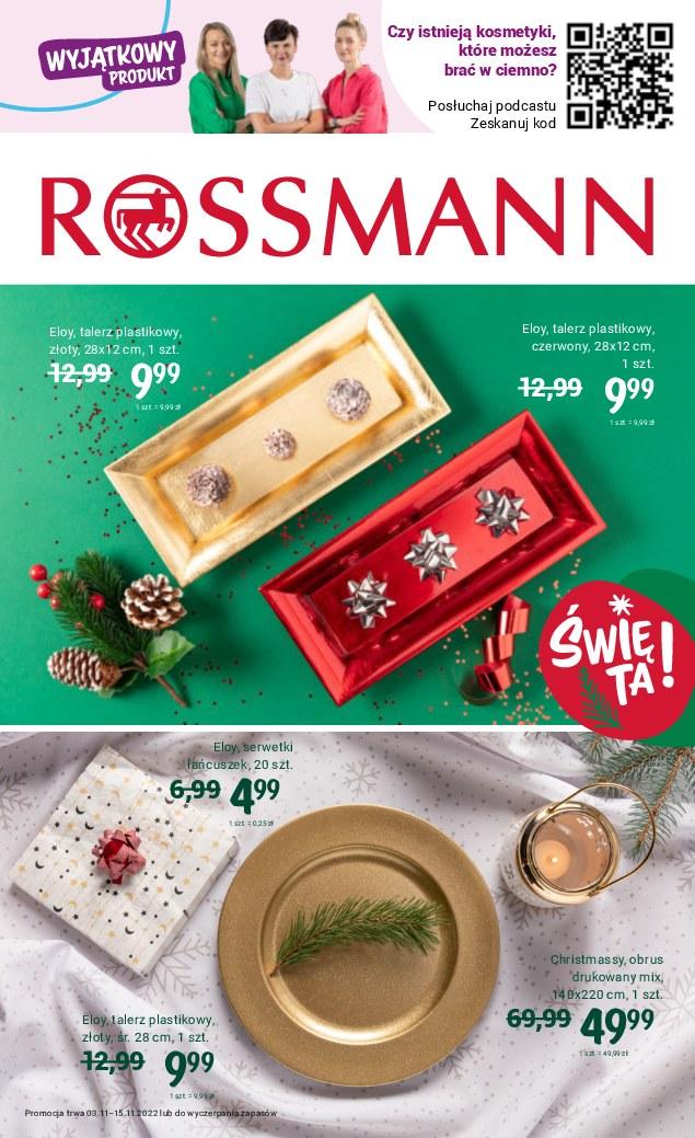 Gazetka Promocyjna I Reklamowa Rossmann Gazetka Rossmann Od 03112022 Do 15112022 S24 2083