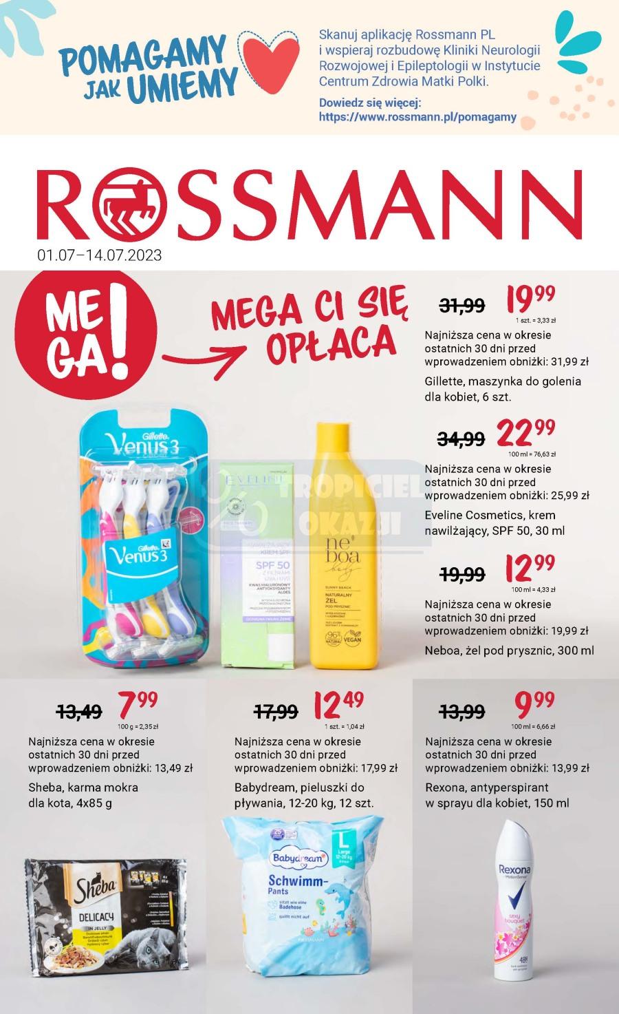 Gazetka promocyjna Rossmann do 14/07/2023 str.0