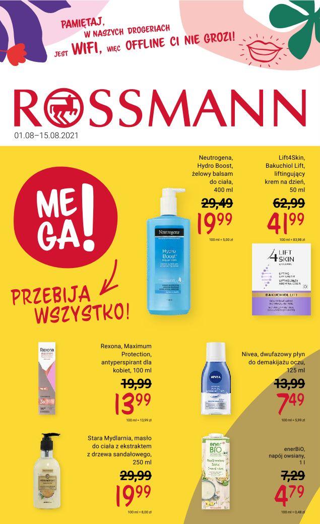 Gazetka promocyjna Rossmann do 15/08/2021 str.1