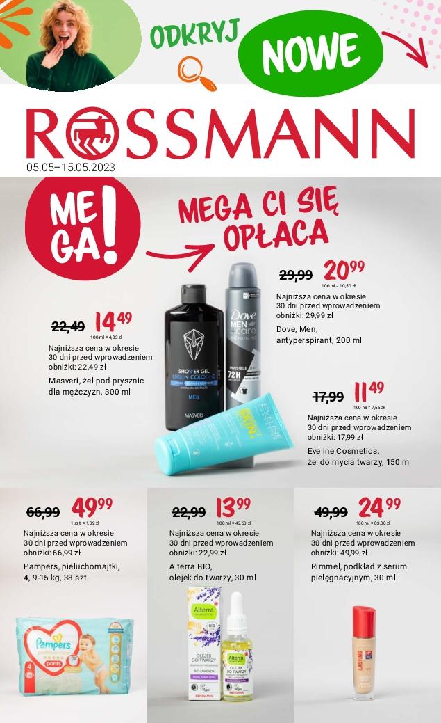 Gazetka promocyjna Rossmann do 15/05/2023 str.1