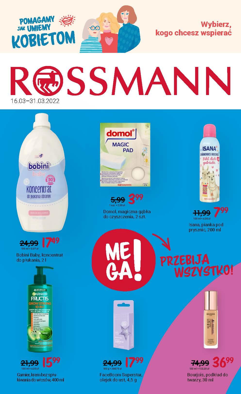 Gazetka promocyjna Rossmann do 31/03/2022 str.1
