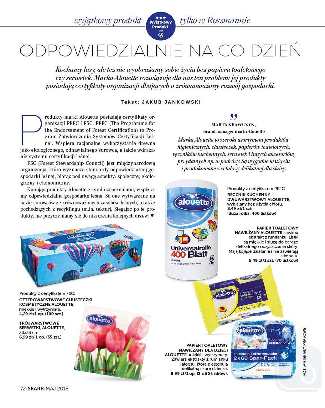 Gazetka promocyjna Rossmann do 31/05/2018 str.72