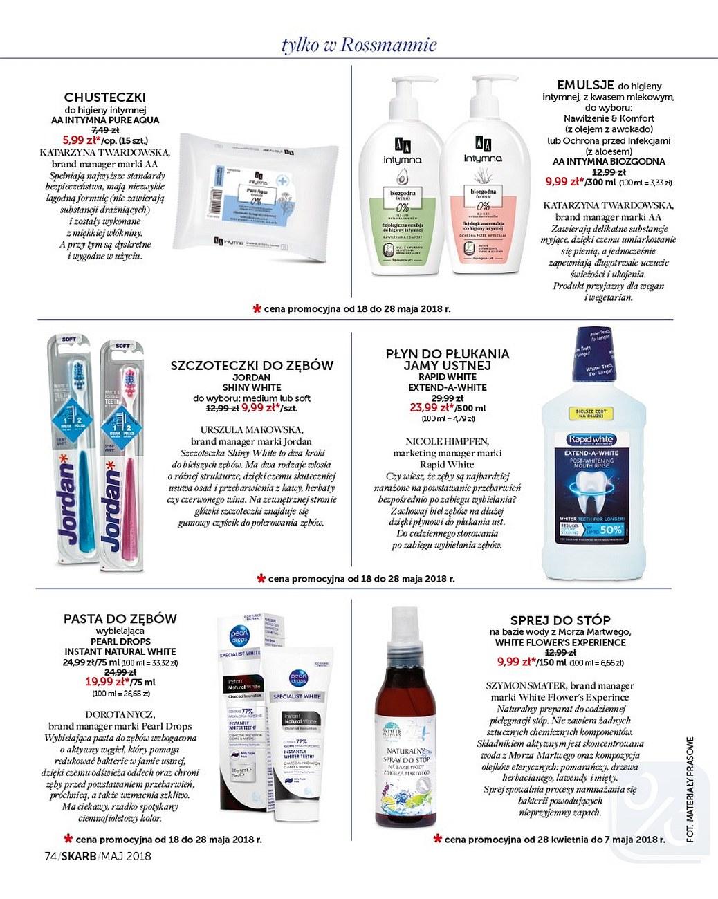 Gazetka promocyjna Rossmann do 31/05/2018 str.74