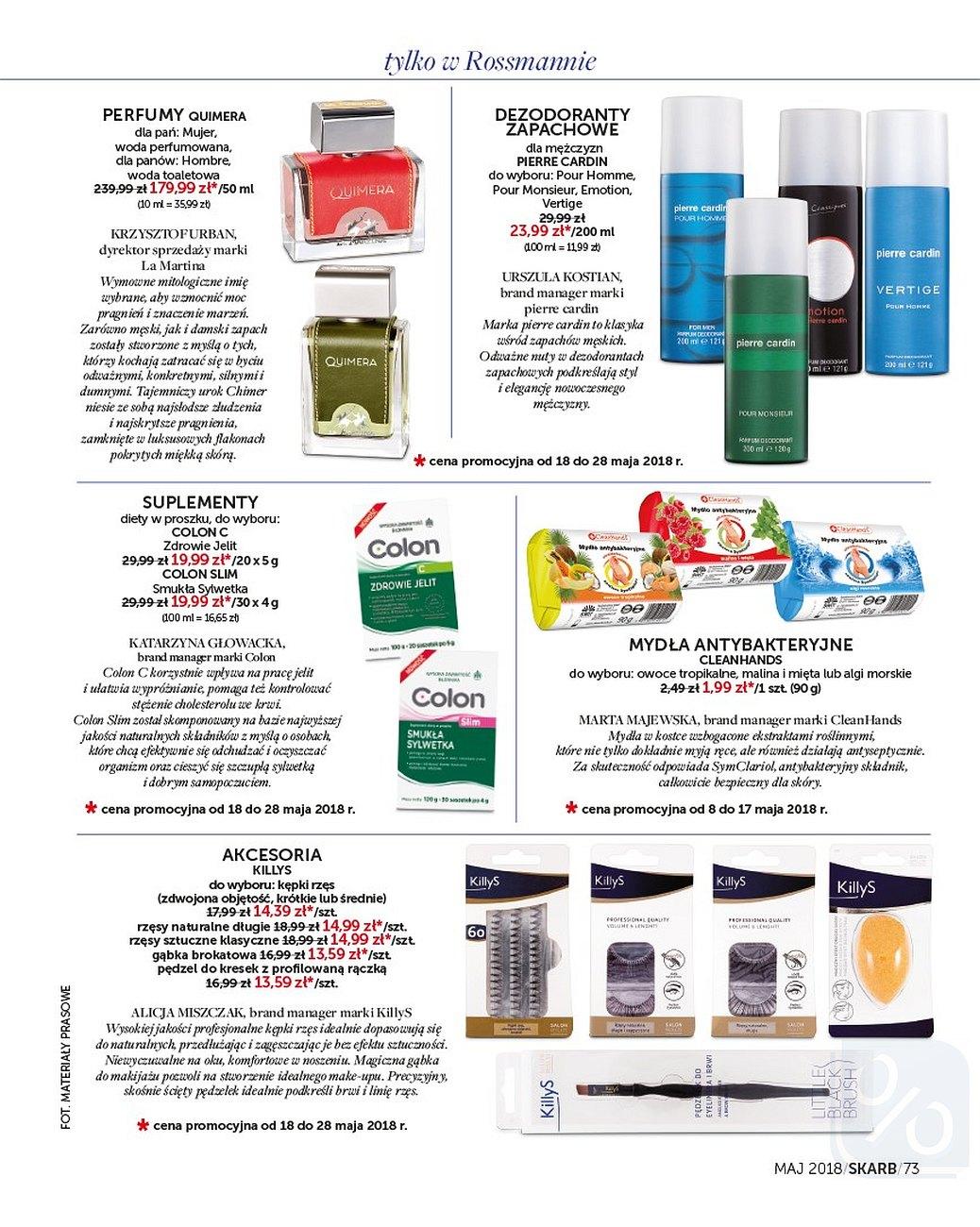 Gazetka promocyjna Rossmann do 31/05/2018 str.73