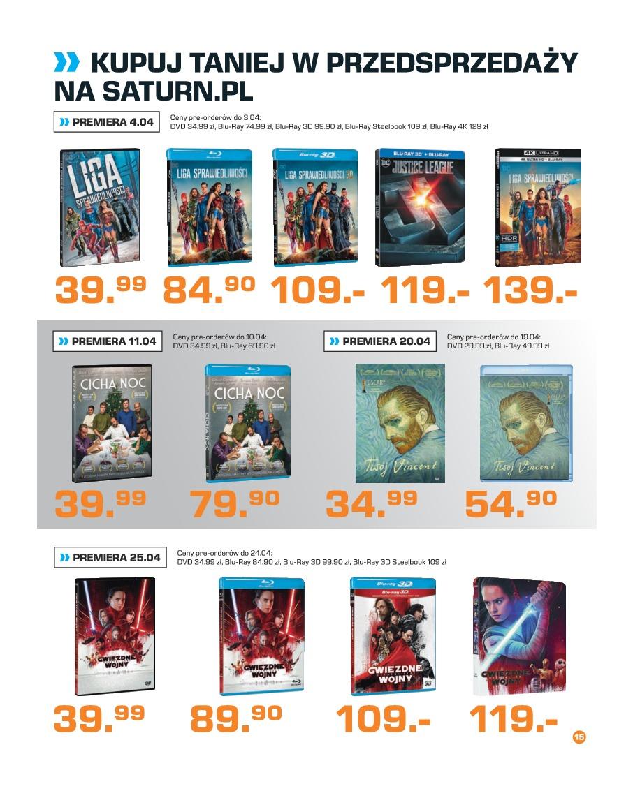 Gazetka promocyjna Saturn do 30/04/2018 str.15