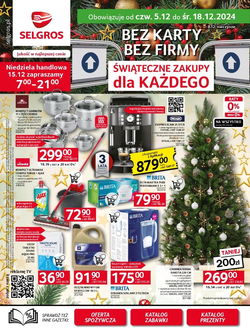 Gazetka promocyjna Selgros do 18/12/2024 str.1