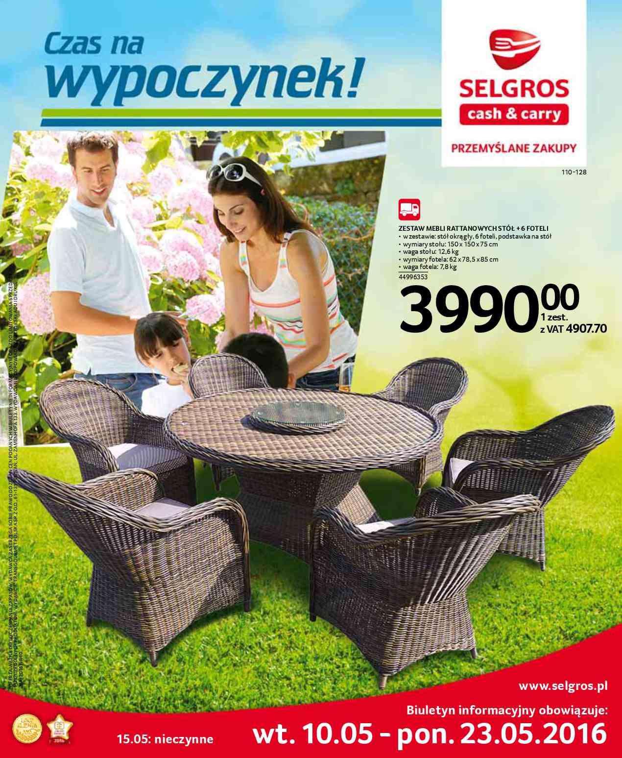 Gazetka promocyjna Selgros do 23/05/2016 str.0