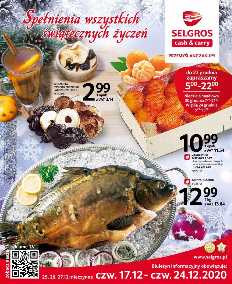 Gazetka promocyjna Selgros do 24/12/2020 str.1