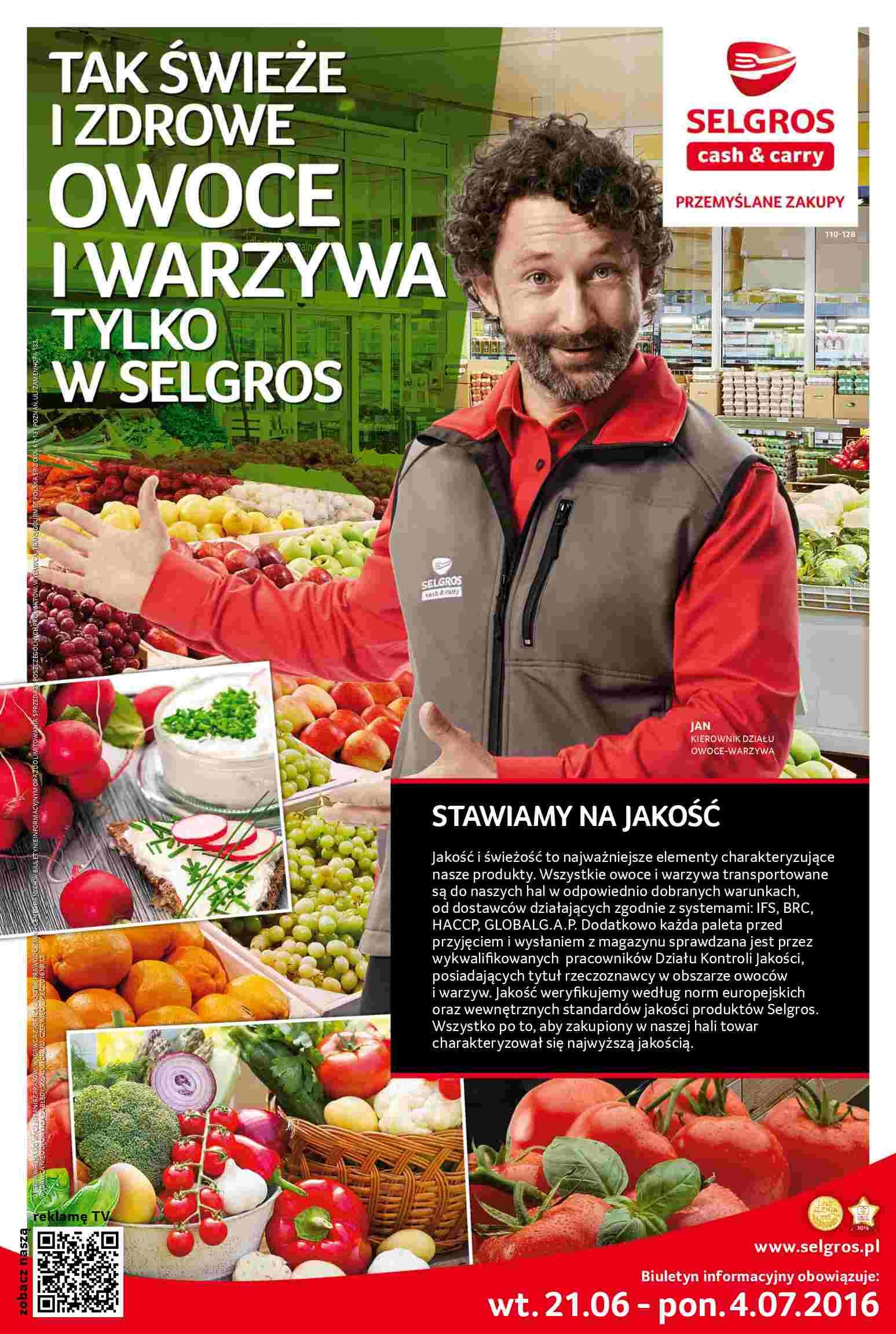 Gazetka promocyjna Selgros do 04/07/2016 str.0